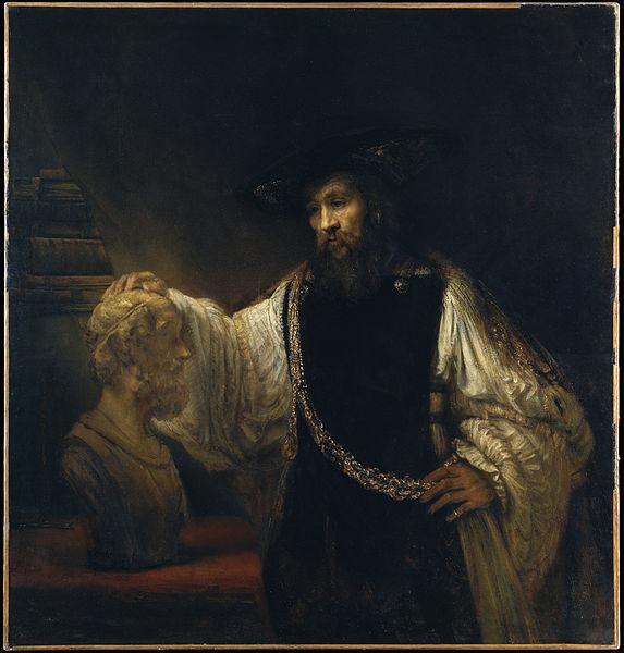 Rembrandt Peale Aristotle with a Bust of Homer